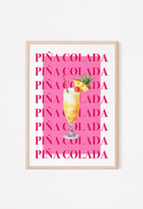 pina colada wall art