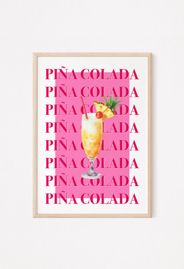 pina colada wall art