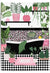 pink and black bathroom tub print