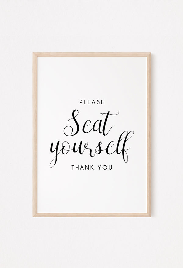 please seat yourself bathroom art