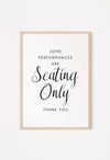 seating only bathroom art
