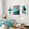 colourful zebra wall prints