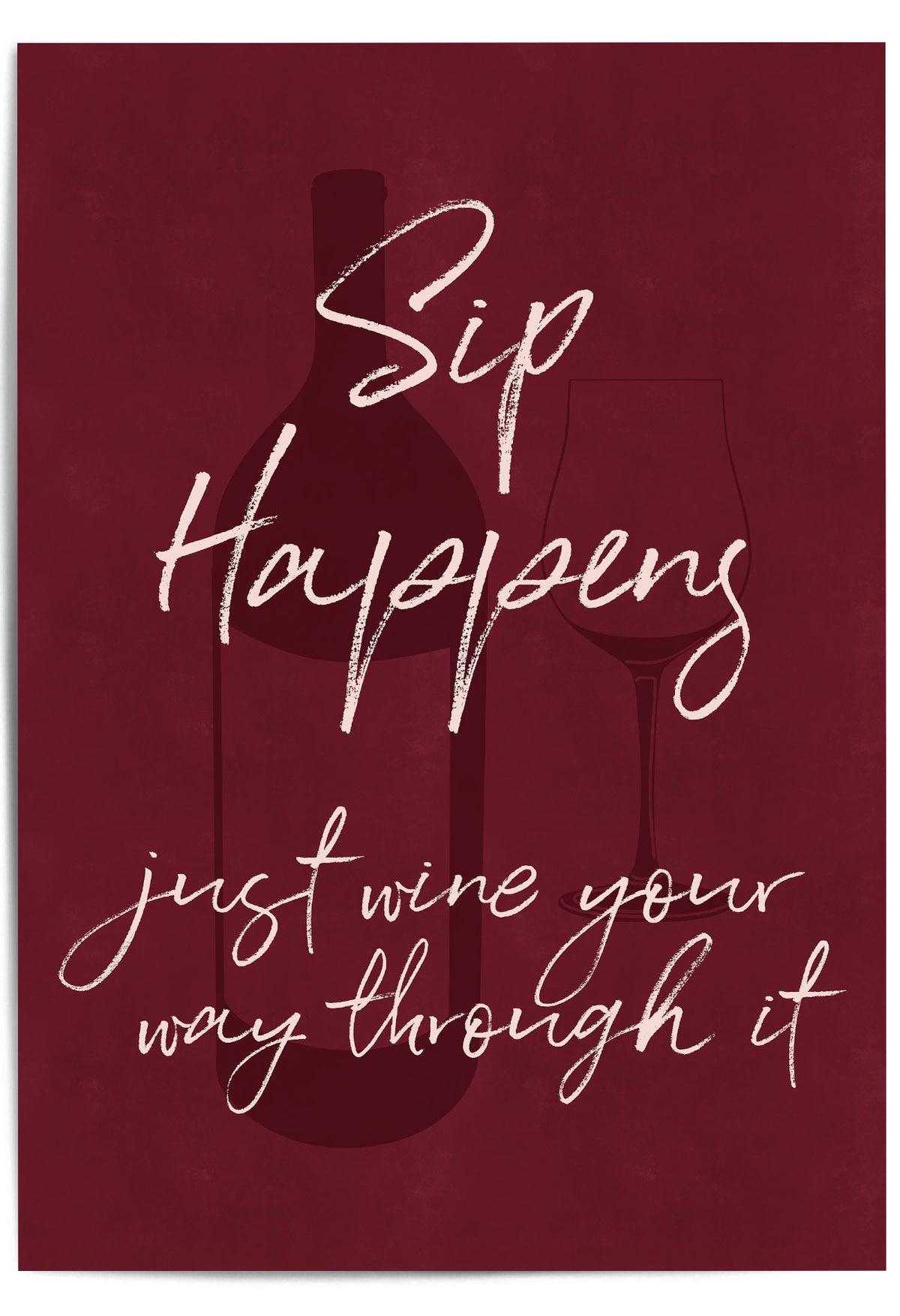 sip happens wine print