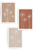 3pc dandelion earth tone prints