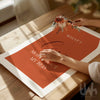 burnt orange autum flowers bedroom decor