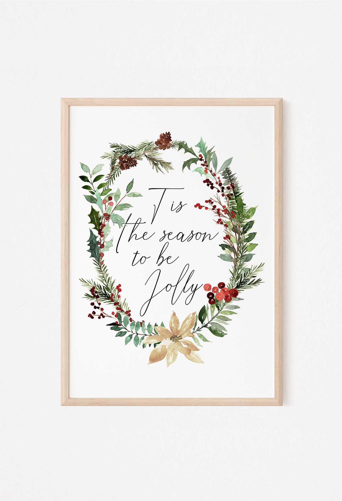 Elegant holiday wall art for farmhouse festive homes