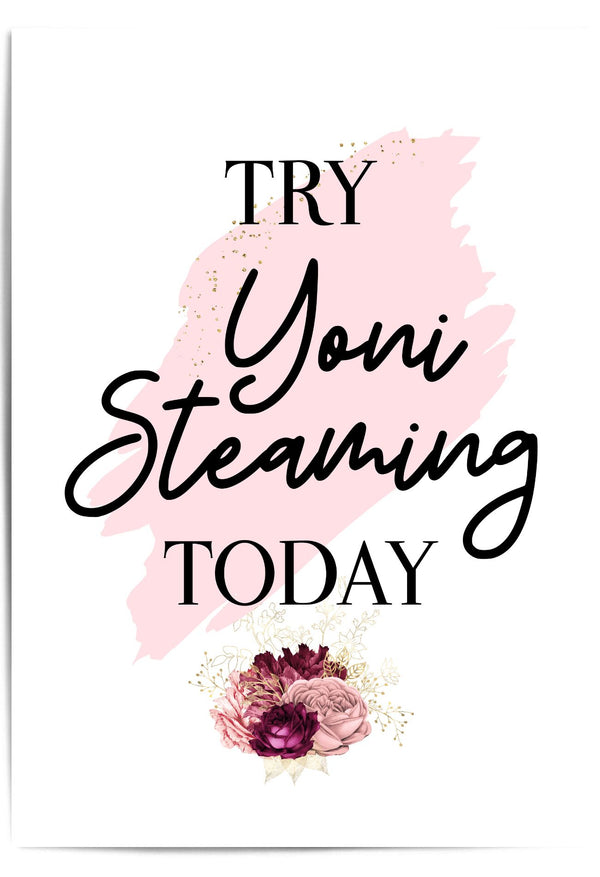 Try Yoni Steaming Today, yoni steam room decor, yoni care, yoni steaming, pink salon decor