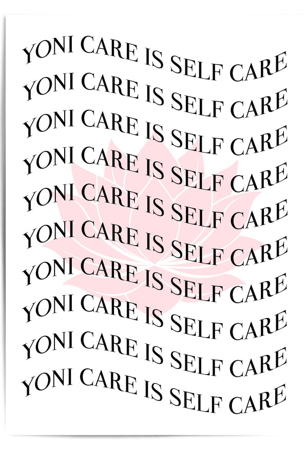 Yonicare is Self care wall art, yoni steam room decor, womb wellness, yoni steaming, pink salon decor
