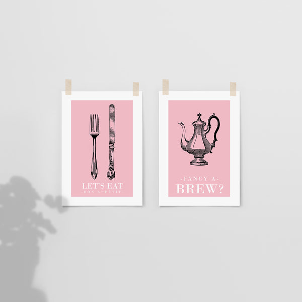 fancy a brew kitchen print