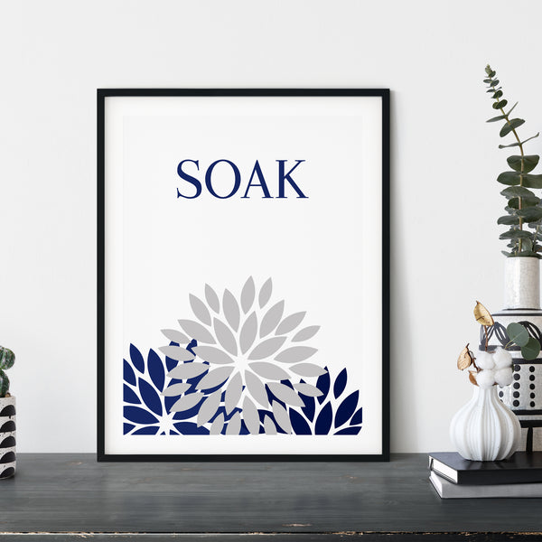 soak bathroom print
