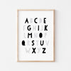 6pc Monochrome Educational Wall Art
