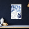 blue leaf prints