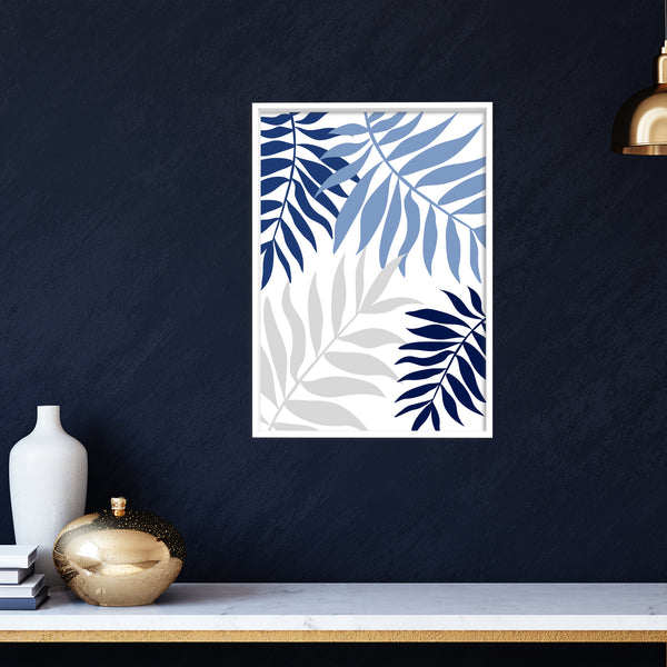 blue leaf prints