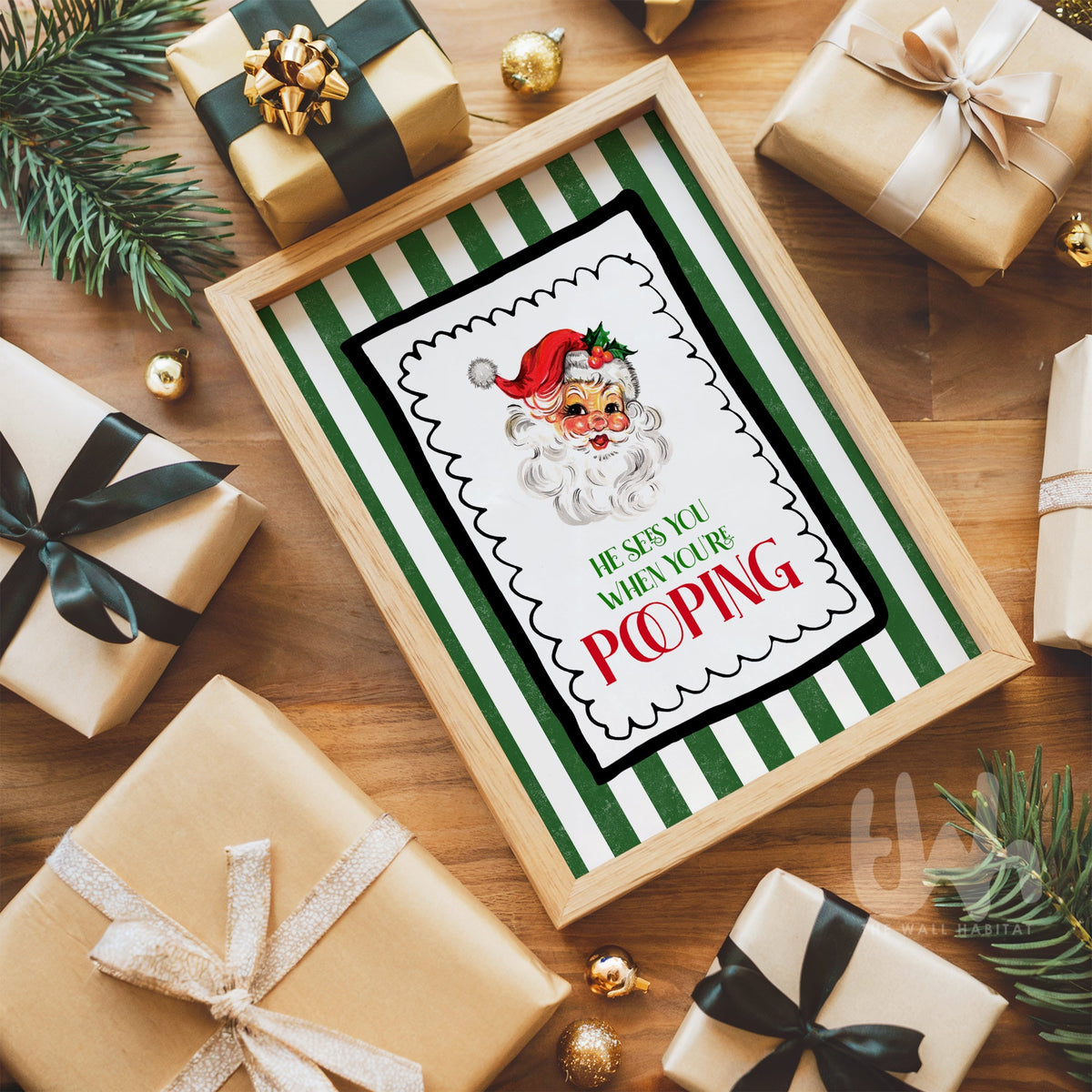 Christmas Bathroom Prints Collection
