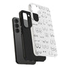 Black and White Boobs Design Tough Phone Cases