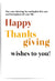 Happy Thanksgiving Wishes – Fall Typography Wall Art Print