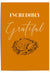 Incredibly Grateful – Thanksgiving Turkey Wall Art Print