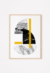yellow mustard wall decor print