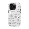 Black and White Boobs Design Tough Phone Cases