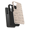 Black and Beige Boobs Tough Phone Cases