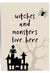 Witches and Monsters Live Here – Halloween Wall Art Print
