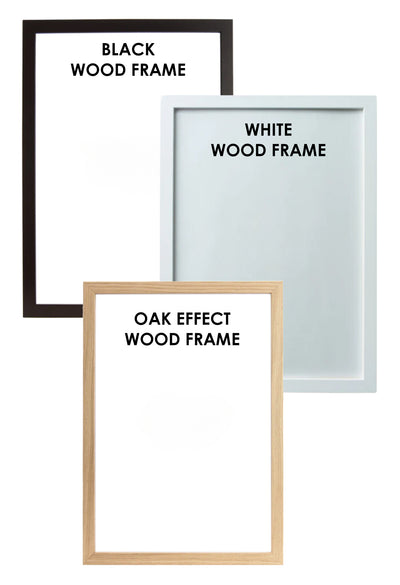 black white oak wood frame styles