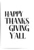 Happy Thanksgiving Y’all – Southern Fall Wall Art Print