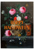 Gothic Skull & Roses – Vintage Happy Halloween Wall Art Print