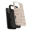 Black and Beige Boobs Tough iPhone Cases