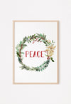 peace Christmas wall art