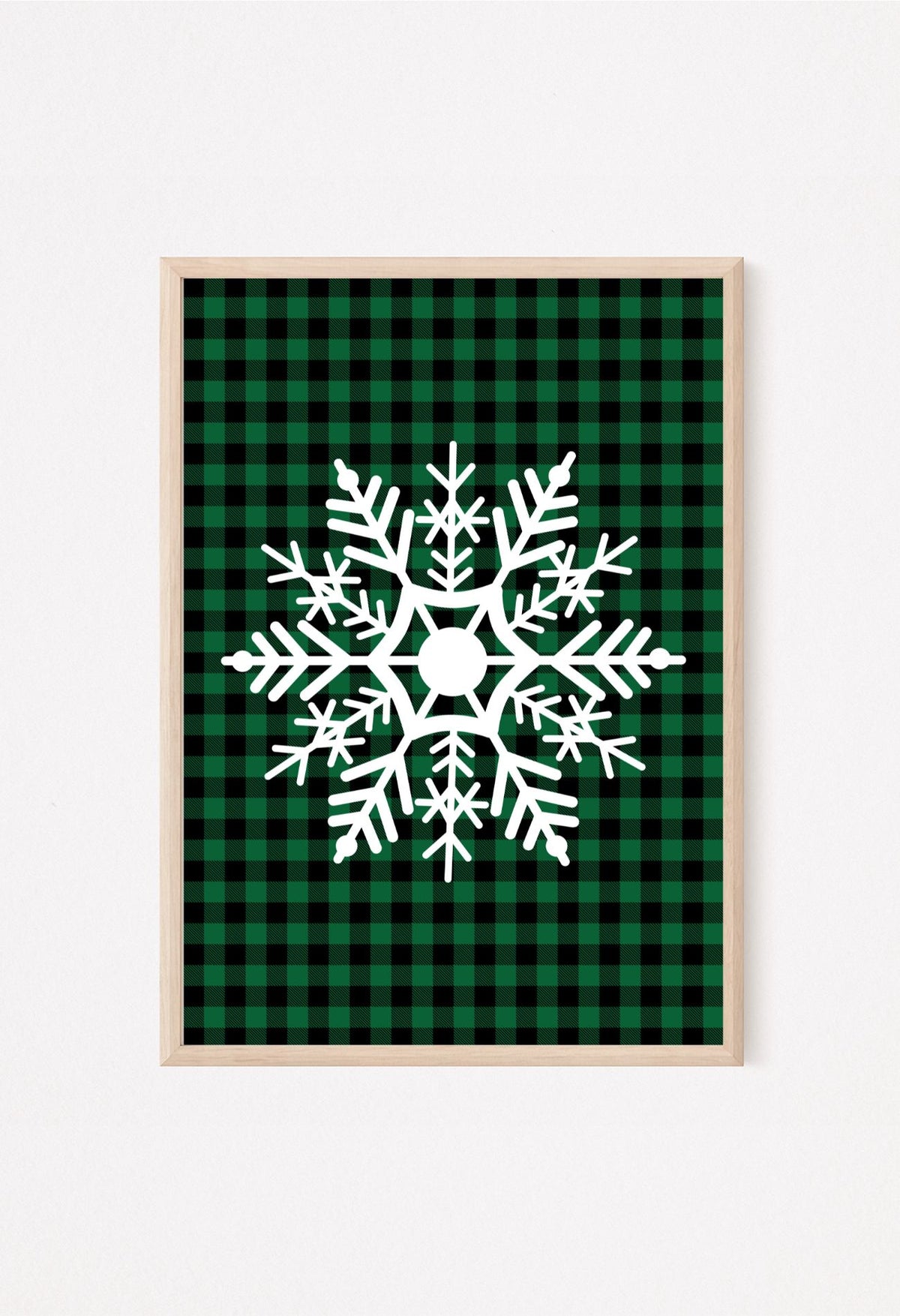 Rustic farmhouse snowflake wall decor for Christmas