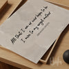 Minimalist wall art print featuring the quote “All that I am or ever hope to be, I owe to my angel mother” by Abraham Lincoln in black script and serif font on a soft beige watercolor background, placed on a wooden surface – perfect Mother's Day gift for mum.