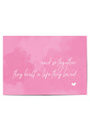 And So Together They Built a Life They Loved – Pink Quote Wall Art Print