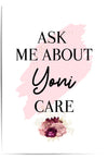 Ask Me About Yoni Care, Yoni Room Decor, Yoni Detox, Vaginal Steaming, V Steaming, Yoni Spa, Yoni Wall Art, Yoni Wellness, Vajacials