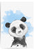 Baby Blue Nursery Panda Print