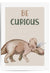 Be Curious Beige Dinosaur Print