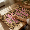 Be so wild they can’t ignore you pink leopard print wall art poster