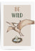 Be Wild Boho Beige Dinosaur Print