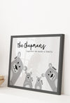 personalised bear family print