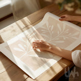 beige wall art poster