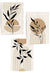 3pc beige and black boho mid century shaoes art