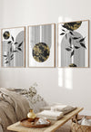 Black and Gold Mid Century Modern Wall Art