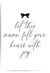 Let this season fill your heart with joy Christmas wall art print