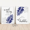 Blue Bathroom Prints - Wash away your troubles prints