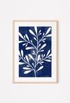 navy blue brushed paint print