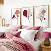 burgundy bedroom wall art