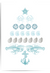 coastal christmas tree print