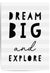 Dream Big and Explore Dinosaur Wall Art