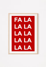 fa la la la print