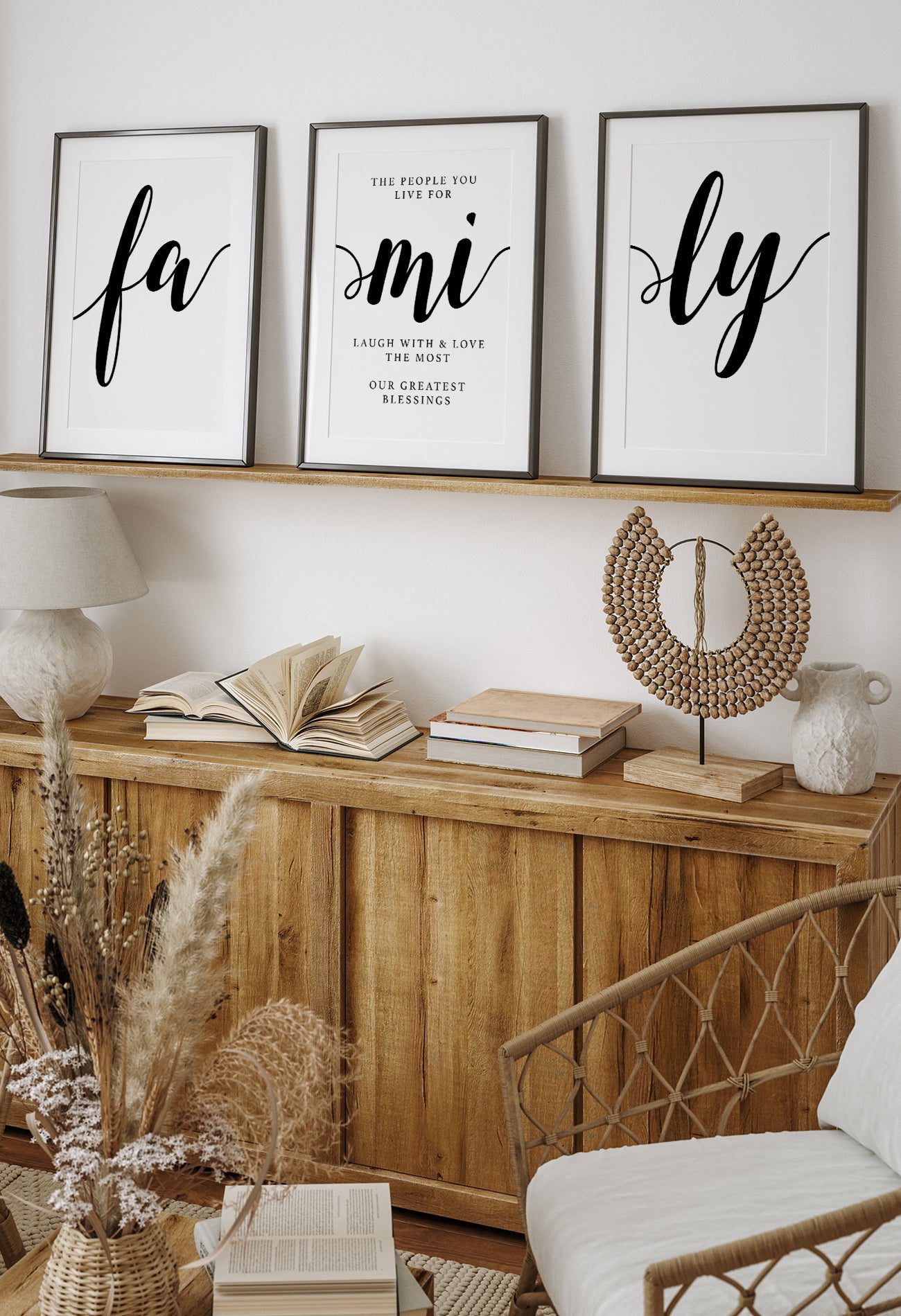 Set of 3 Family Living Room Wall Art Set – The Wall Habitat